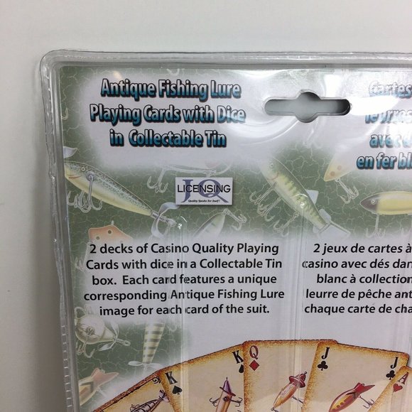 Rivers Edge Playing Cards And Dice Lures Of The Past Antique Lure Pictures New - Picture 8 of 12